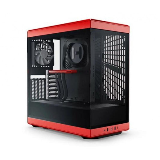 Gabinete HYTE Y40 CS-HYTE-Y40-BR, Negro, Cristal Templado Panorámico, Media Torre, ATX, 2 Ventiladores 120 mm, Montaje PCIe 4.0 Incluido, Sin Fuente