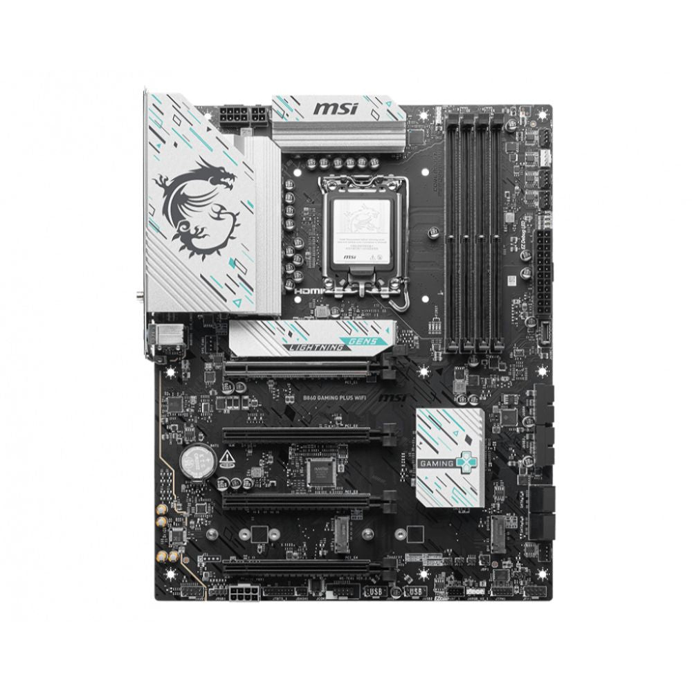 Tarjeta Madre MSI B860 GAMING PLUS WIFI ATX LGA 1851 Intel B860 256GB DDR5 HDMI DP para AMD