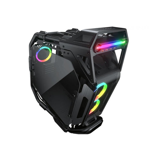 Gabinete Cougar Cratus, Midi-Tower, ATX/CEB/EATX/Micro-ATX/Mini-ITX, USB 3.0, sin Fuente, 3 Ventiladores Instalados, Negro