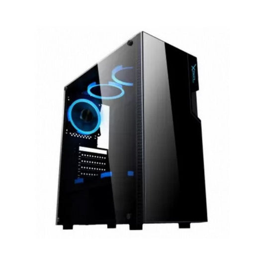 Gabinete Xzeal XZ130, Midi-Tower, ATX/Micro-ATX/Mini-ITX, USB 2.0/3.0, sin Fuente, 3 Ventiladores Instalados, Negro