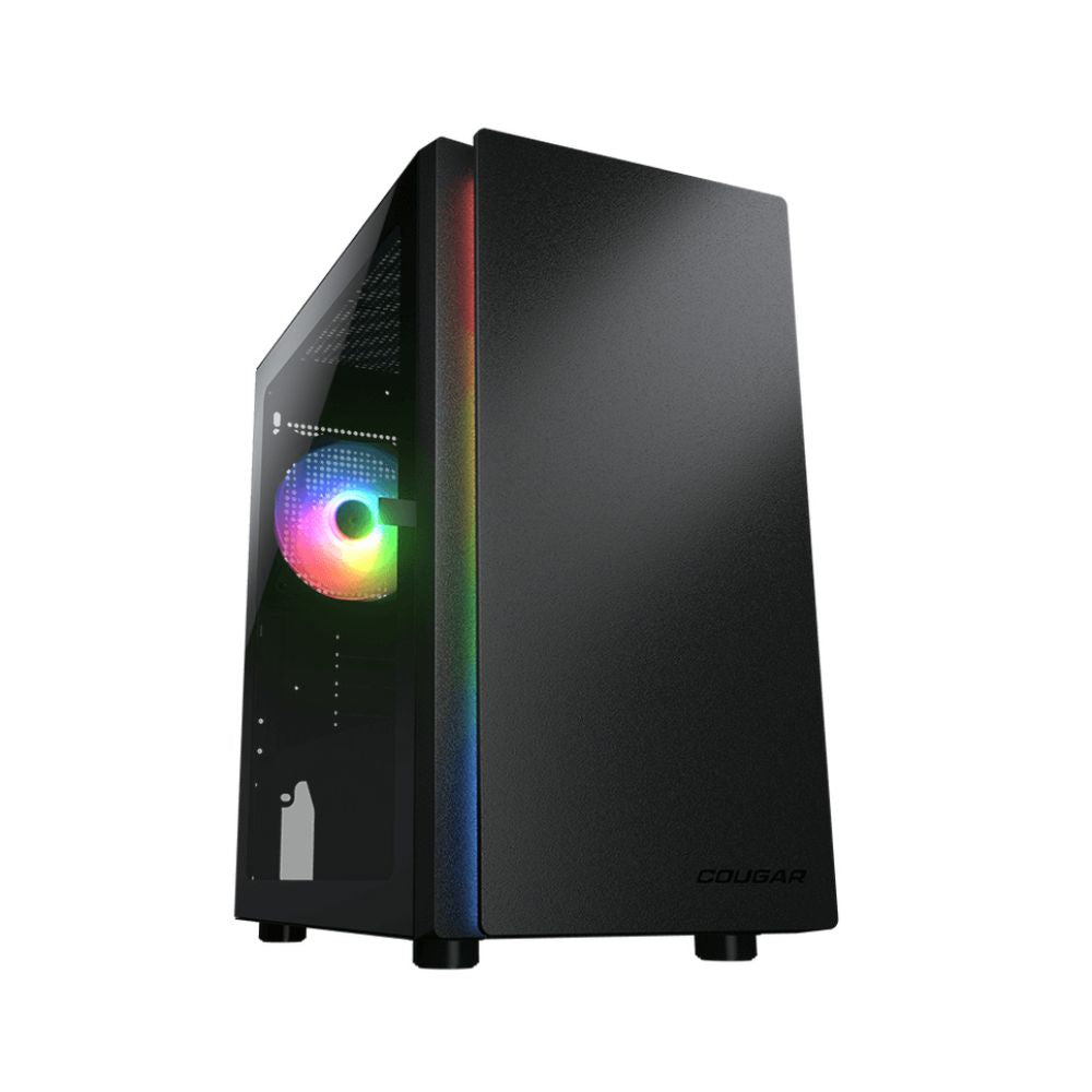 Gabinete Cougar Purity RGB, Mini-Tower, Micro-ATX/Mini-ITX, USB 2.0/3.0, sin Fuente, 1 Ventilador Instalado, Negro