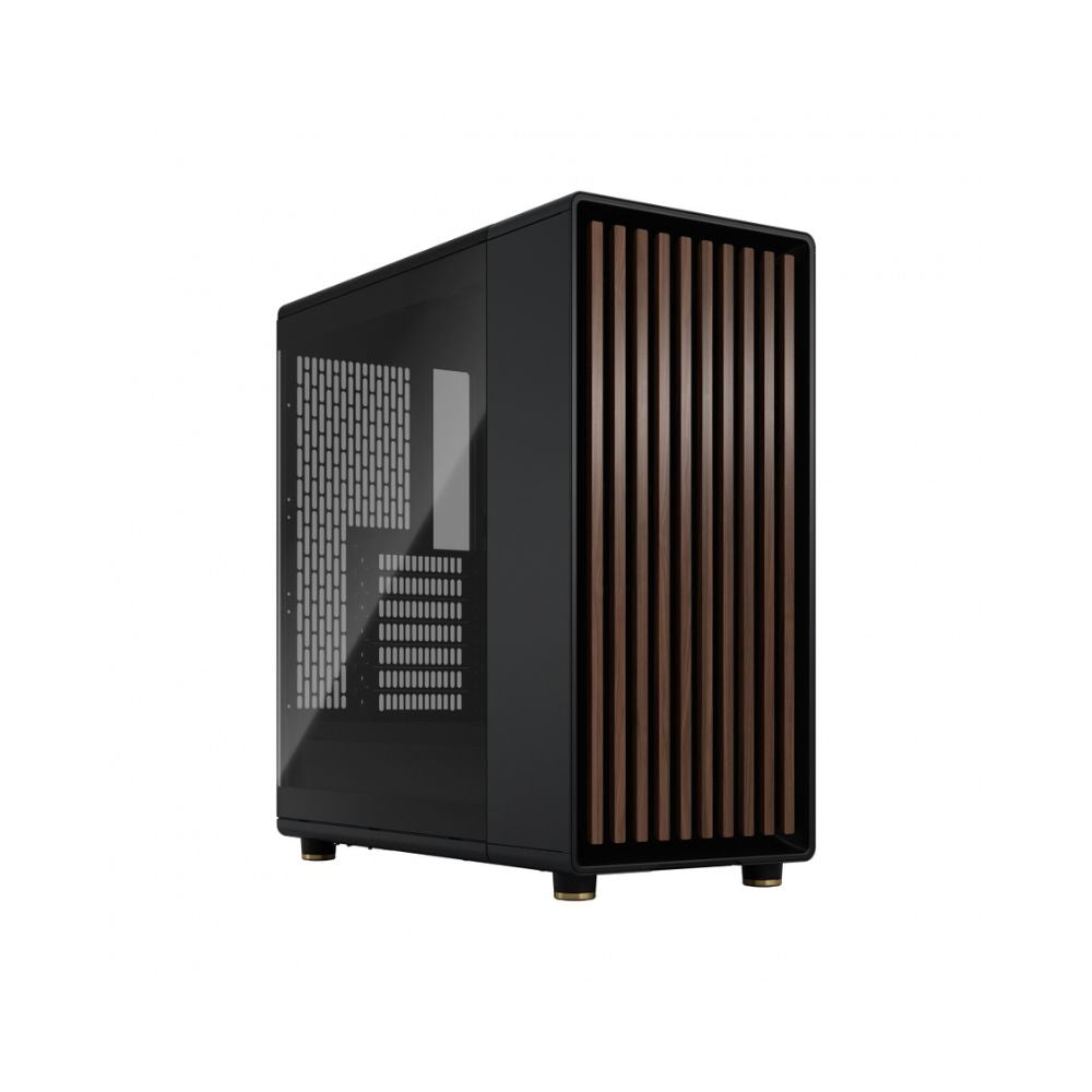 Gabinete Fractal Design North TG con Ventana, Midi-Tower, ATX/Mini-ITX/Micro-ATX, USB 3.0, sin Fuente, 2 Ventiladores Instalados, Negro