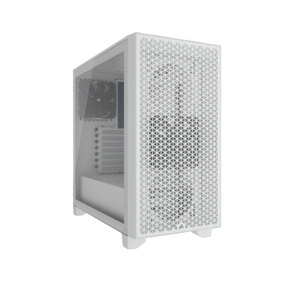 Gabinete Corsair 3000D AIRFLOW, Midi-Tower, ATX/Micro-ATX/Mini-ITX, USB 3.0, sin Fuente, 2 Ventiladores Instalados, Blanco