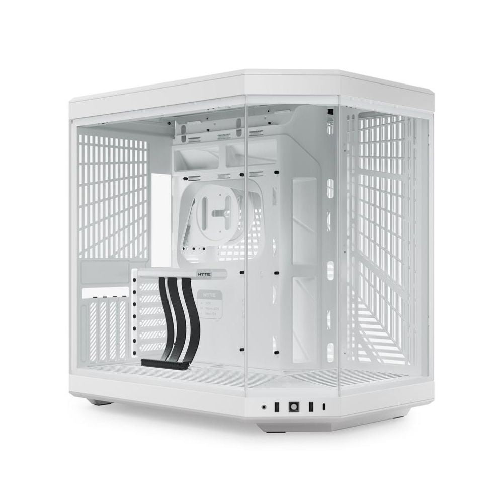 Gabinete HYTE Y70 CS-HYTE-Y70-WW, Blanco, Media Torre, Cable Riser PCIe 4.0 Incluido, USB Tipo-C, Sin Fuente