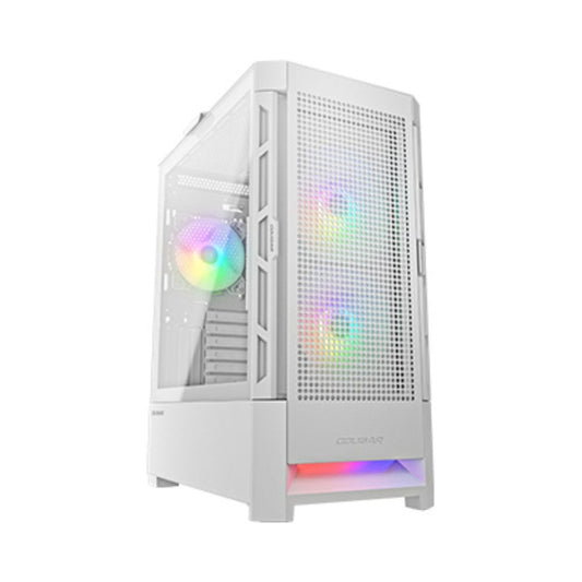 Gabinete Cougar AIRFACE RGB, Midi-Tower, ATX/CEB/EATX/Micro-ATX/Mini-ITX, USB 2.0/3.0, sin Fuente, 3 Ventiladores Instalados, Blanco