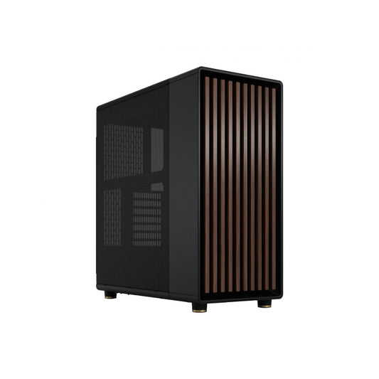 Gabinete Fractal Design North Mesh con Ventana, Midi-Tower, ATX/Mini-ITX/Micro-ATX, USB 3.0, sin Fuente, 2 Ventiladores Instalados, Negro
