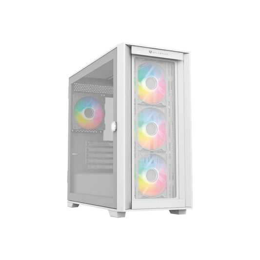 Gabinete Balam Rush Carbono Twin Mate 8000, Midi-Tower, Micro-ATX/Mini-ITX, USB 2.0/3.0, sin Fuente, 4 Ventiladores Instalados, Blanco