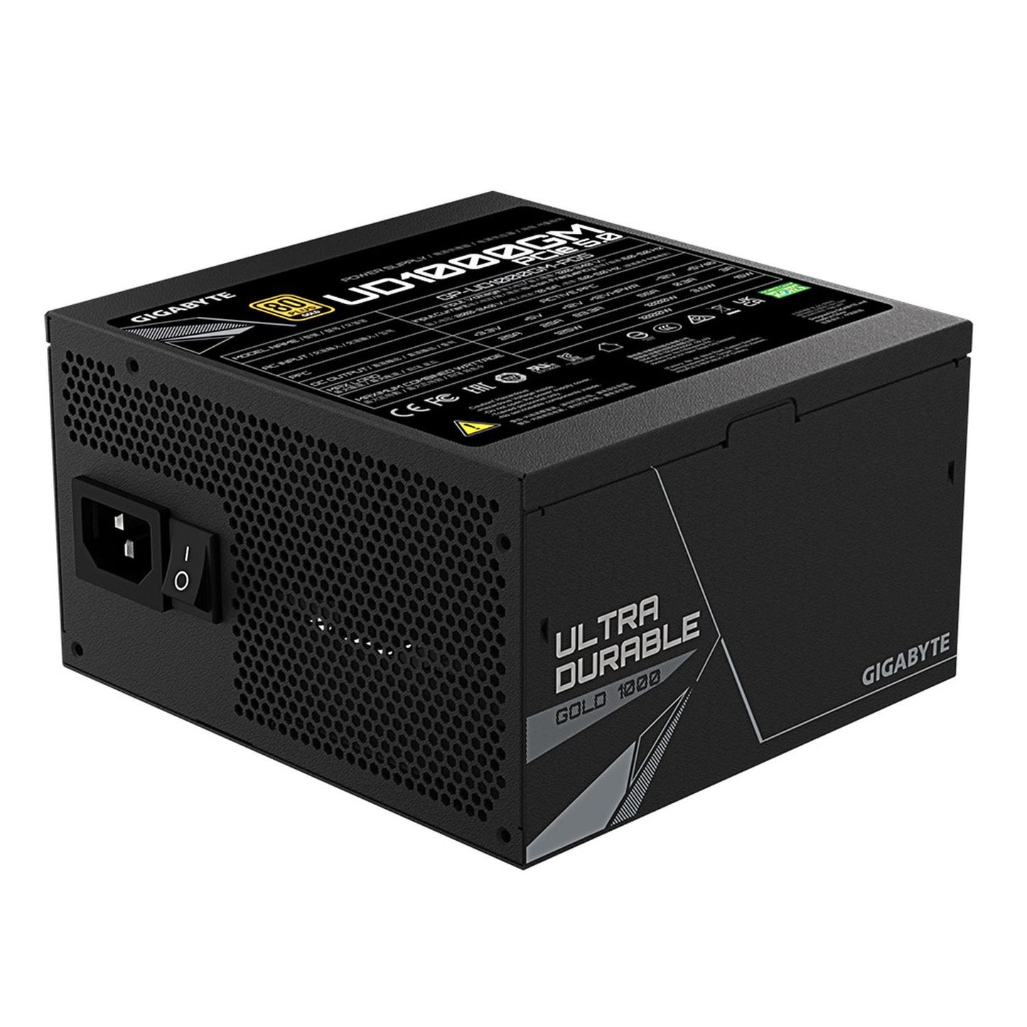 Fuente de Poder Gigabyte UD1000GM PG5 80 PLUS Gold, 20+4 pin ATX, 120mm, 1000W