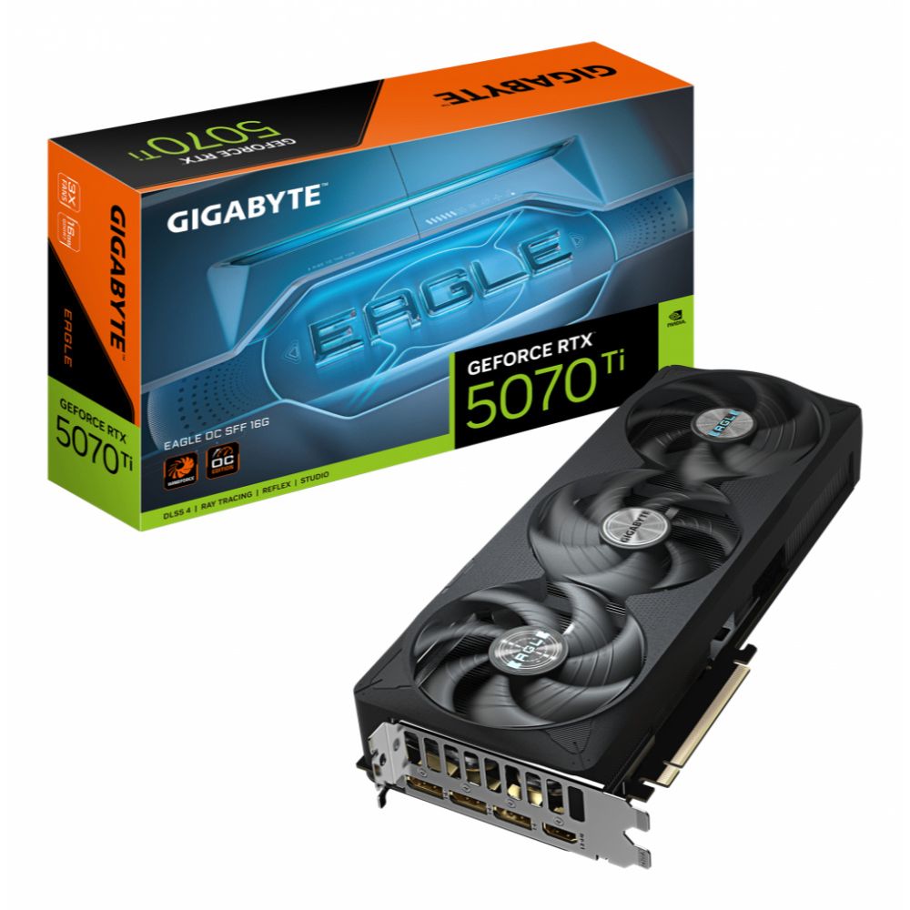 Tarjeta de Video Gigabyte NVIDIA GeForce RTX 5070 Ti EAGLE OC SFF 16GB GDDR7 256-bit PCI Express 5.0