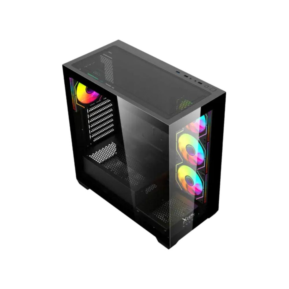 Gabinete Xzeal XZ-140 Negro | Midi-Tower | ATX Micro-ATX Mini-ITX | 4 Ventiladores