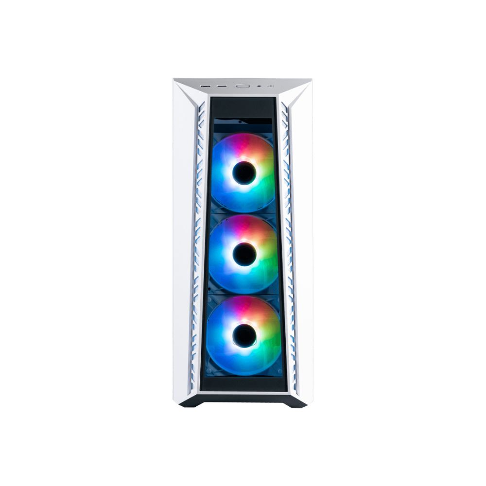 Gabinete Cooler Master MasterBox MB520 ARGB Blanco, Midi-Tower, ATX/EATX/Micro-ATX/Mini-ITX/SSI-CEB, USB 3.0, sin Fuente, 4 Ventiladores Instalados, Blanco