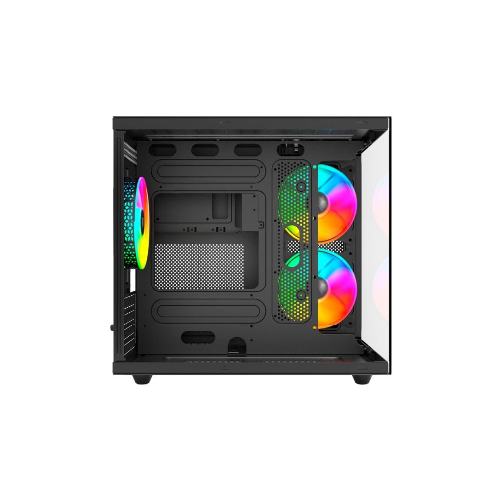 Gabinete Balam Rush Tank Pro Evo GM955, Mini-Tower, Micro-ATX/Mini-ITX, USB 2.0/3.0, sin Fuente, 3 Ventiladores Instalados, Negro