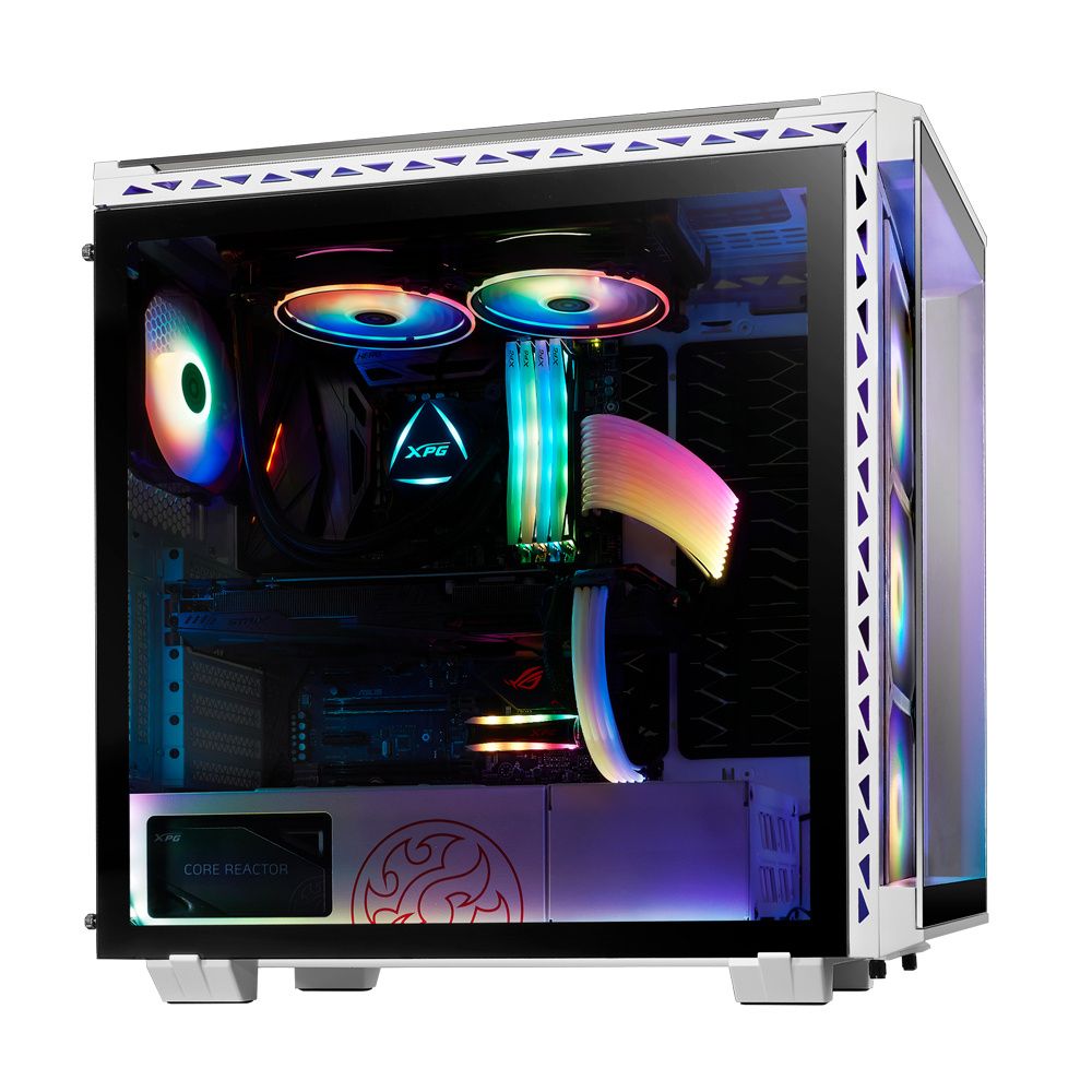 Gabinete XPG BATTLECRUISER con Ventana Midi-Tower ATX/EATX/Micro-ATX/Mini-ITX USB 3.2 sin Fuente Blanco
