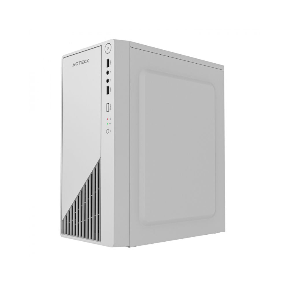 Gabinete Acteck Kioto GC220F, Mini-Tower, Micro-ATX/Mini-ITX, USB 2.0, con Fuente de 500W, sin Ventiladores Instalados, Blanco