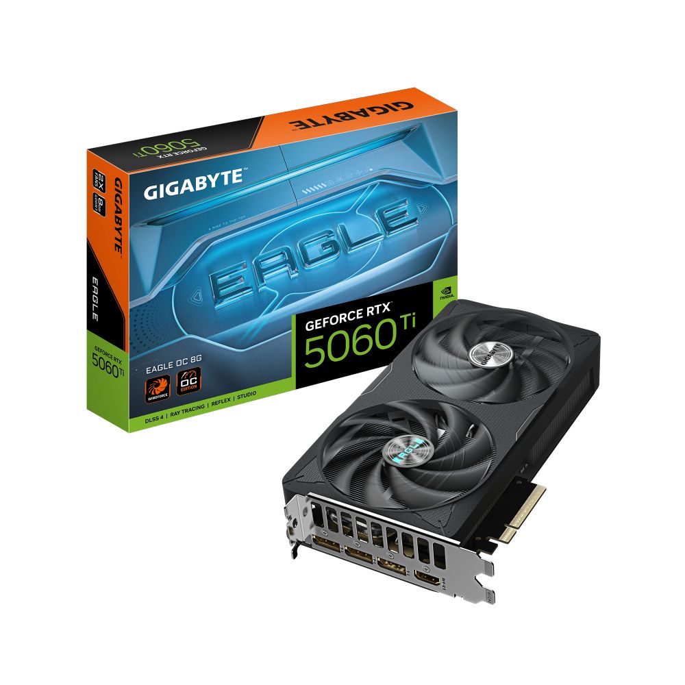 Tarjeta de Video Gigabyte NVIDIA GeForce RTX 5060 Ti EAGLE OC 8GB 128-bit GDDR7 PCI Express 5.0