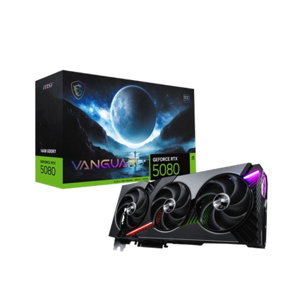 Tarjeta de Video MSI NVIDIA GeForce RTX 5080 VANGUARD SOC 16GB 256-bit GDDR7 PCI Express 5.0