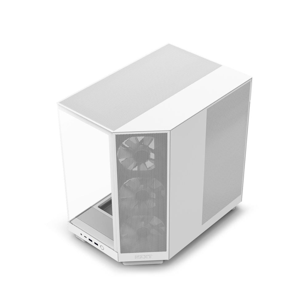 Gabinete NZXT H6 Flow RGB, Midi-Tower, ATX/Micro-ATX/Mini-ITX, USB 3.0, sin Fuente, 3 Ventiladores Instalados, Blanco