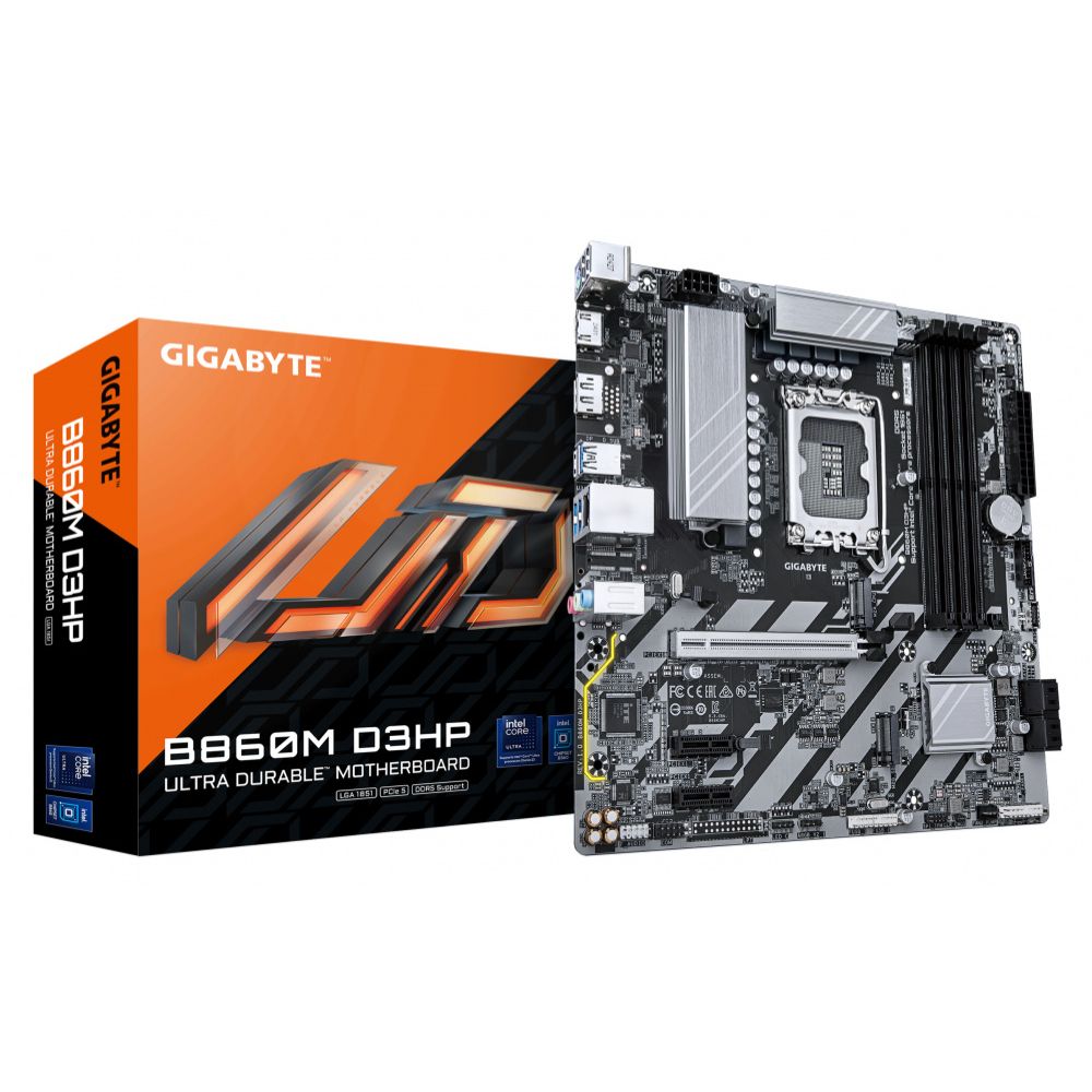 Tarjeta Madre Gigabyte B860M D3HP Micro-ATX LGA 1851 Intel B860 256GB DDR5 HDMI DP