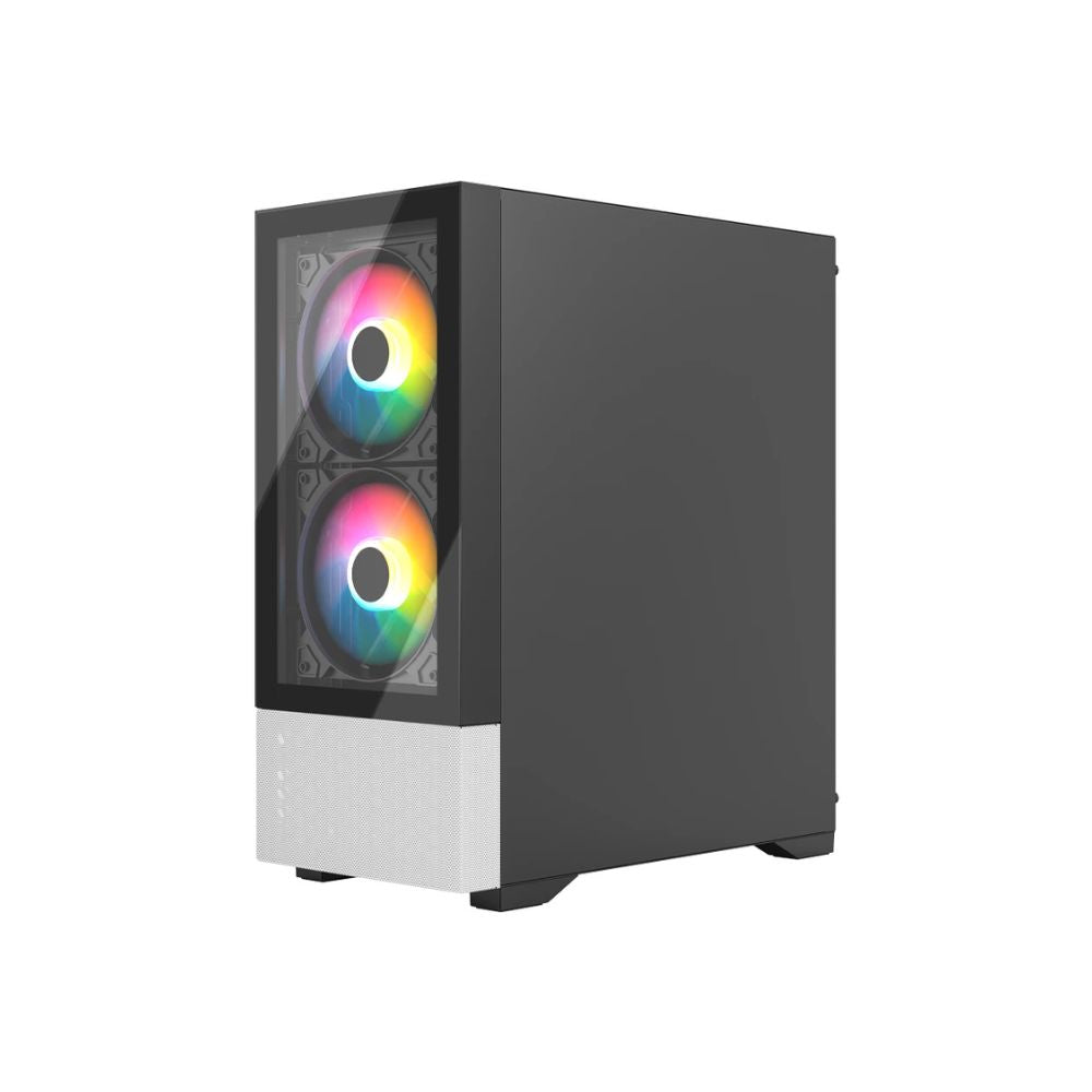 Gabinete Balam Rush Nitrox Crystal 5500 CBW, Midi-Tower, Micro-ATX/Mini-ITX, USB 2.0/3.0, sin Fuente, 3 Ventiladores Instalados, Negro/Blanco