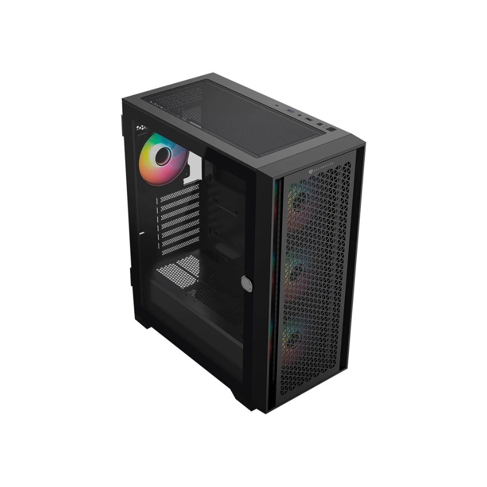 Gabinete Balam Rush Carbono Twin Mate 7000, Midi-Tower, ATX/Micro-ATX/Mini-ITX, USB 2.0/3.0, sin Fuente, 4 Ventiladores Instalados, Negro