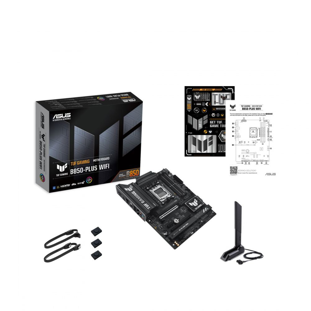Tarjeta Madre ASUS TUF GAMING B850-PLUS WIFI, ATX, Socket AM5, AMD B850, 192GB DDR5, HDMI/DP