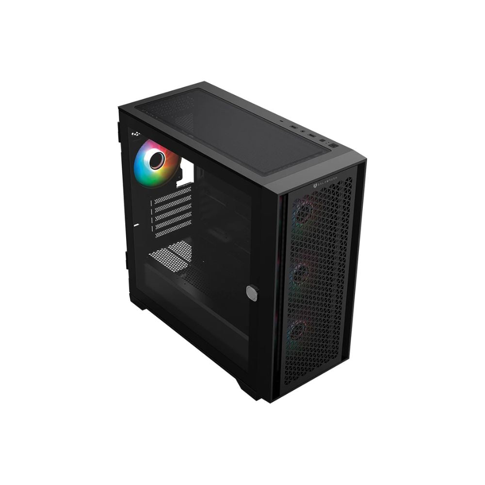 Gabinete Balam Rush Carbono Twin Mate 8000, Midi-Tower, Micro-ATX/Mini-ITX, USB 2.0/3.0, sin Fuente, 4 Ventiladores Instalados, Negro