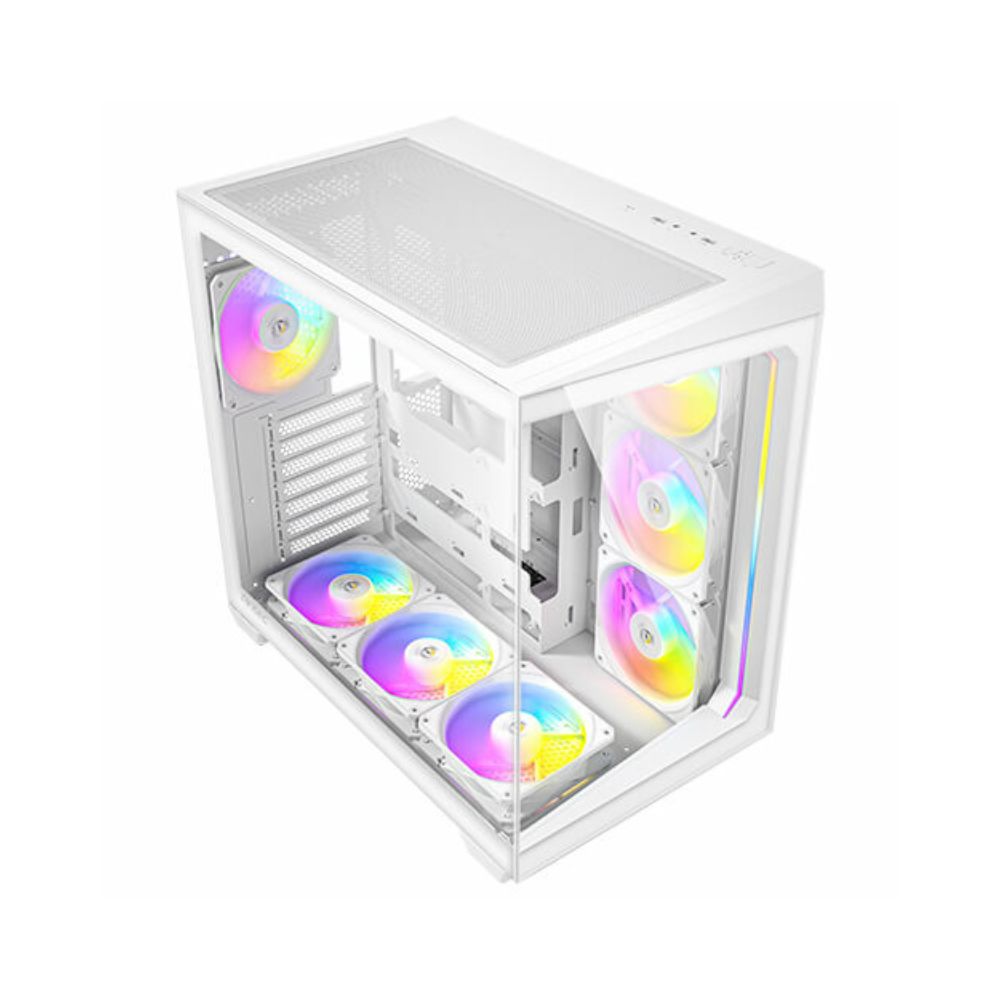 Gabinete ANTEC CONSTELLATION C5 ARGB, Blanco, Cristal Templado, ATX, 7 Ventiladores ARGB, USB-C, Sin Fuente