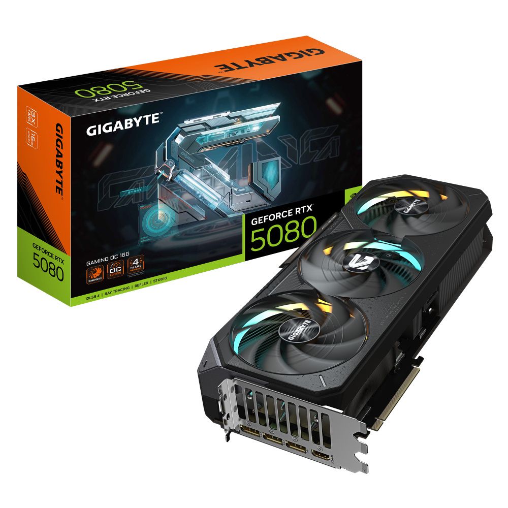 Tarjeta de Video Gigabyte NVIDIA GeForce RTX 5080 GAMING OC 16GB GDDR7 256-bit PCI Express 5.0