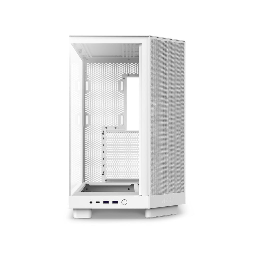 Gabinete NZXT H6 Flow, Midi-Tower, ATX/Micro-ATX/Mini-ITX, USB 3.0, sin Fuente, 3 Ventiladores Instalados, Blanco