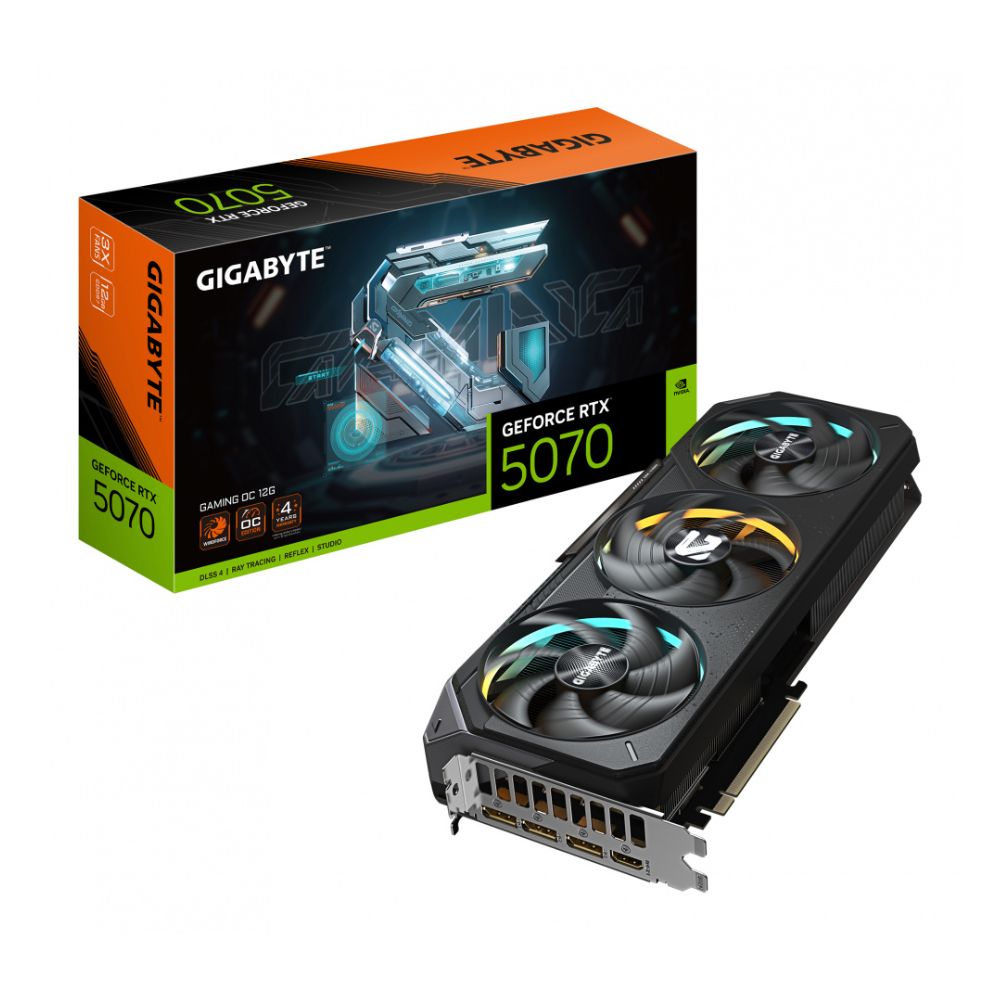 Tarjeta de Video Gigabyte GeForce RTX 5070 GAMING OC 12GB GDDR7 PCIe x16 5.0