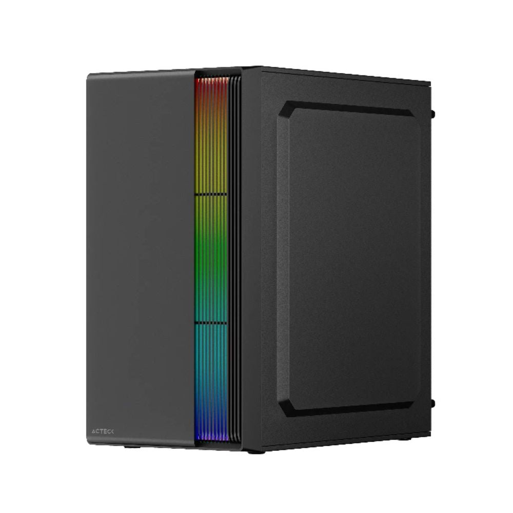 Gabinete Acteck Fusion II GI440, Micro-Tower, Micro-ATX/Mini-ITX, USB 2.0/3.0, con Fuente de 500W, sin Ventiladores Instalados, Negro