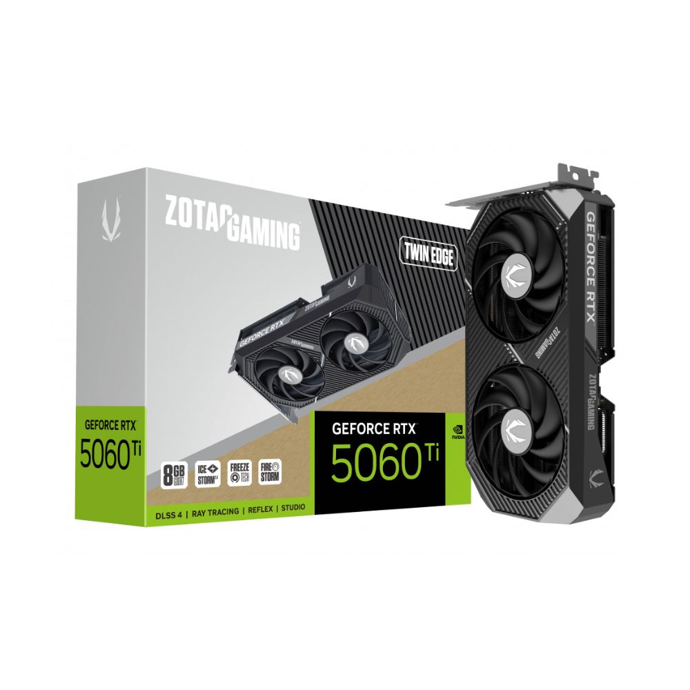 Tarjeta de Video Zotac GeForce RTX 5060 Ti 8GB GDDR7 PCIe x8 5.0
