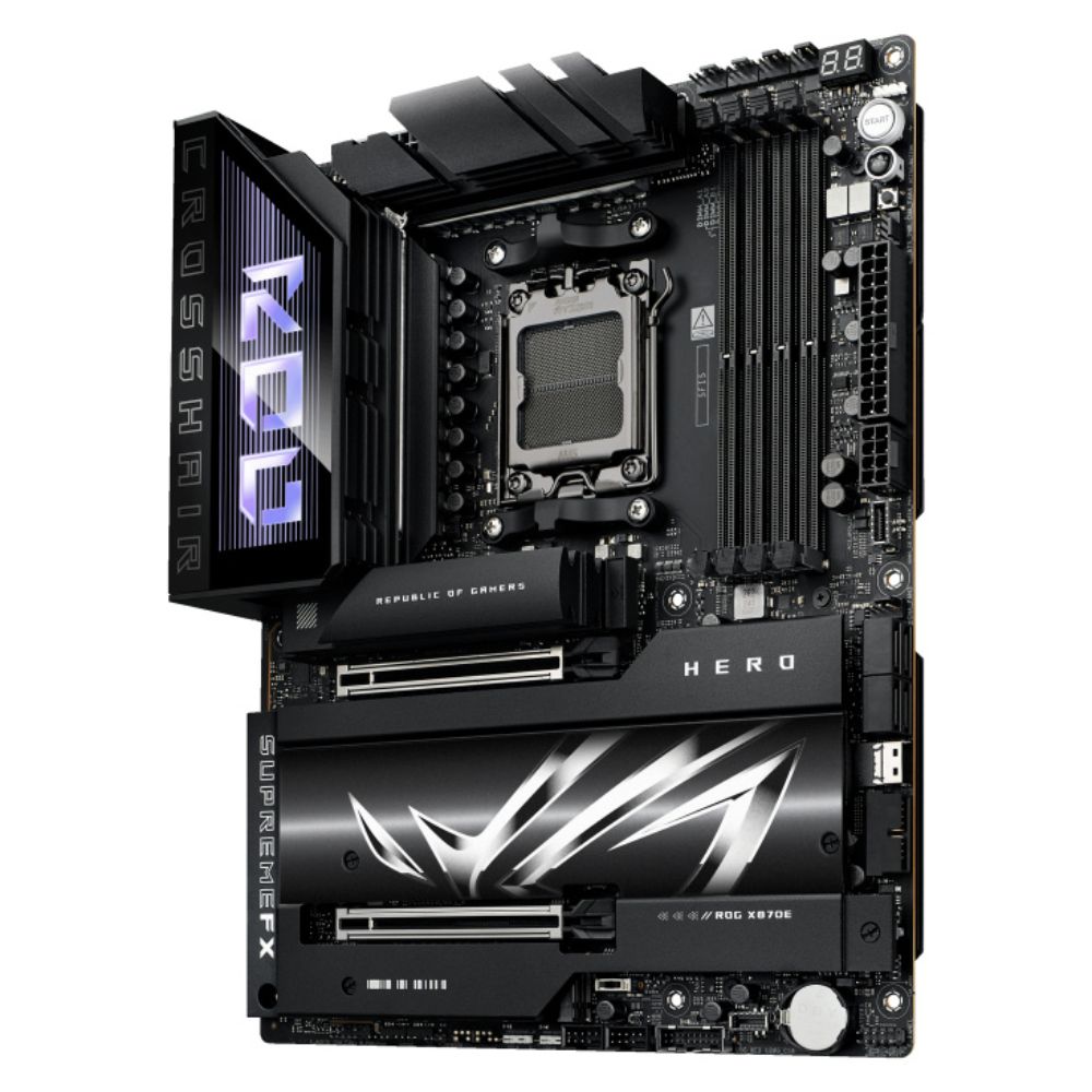 Tarjeta Madre ASUS ROG CROSSHAIR X870E HERO ATX Socket AM5 AMD X870E 192GB DDR5 HDMI para AMD