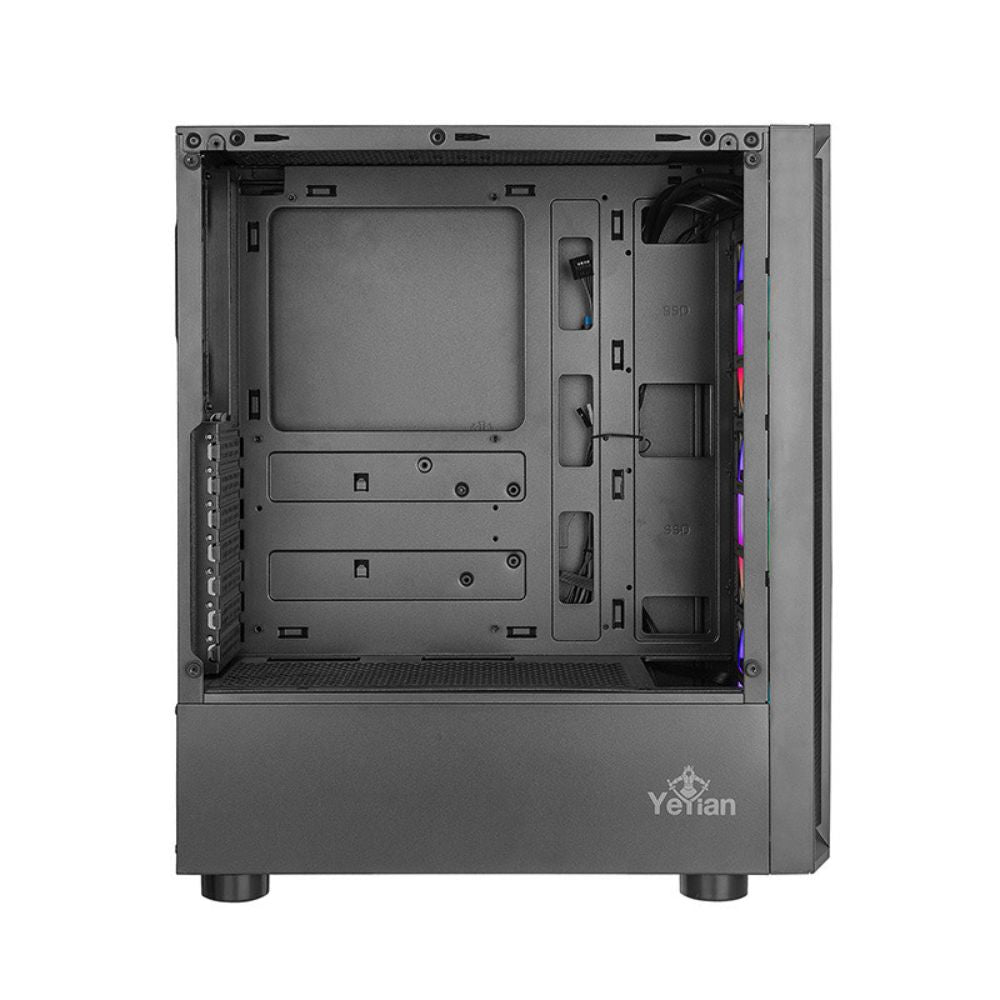 Gabinete Yeyian Ventle Master Midi-Tower Micro ATX/ATX ARGB USB 2.0/3.0 Negro