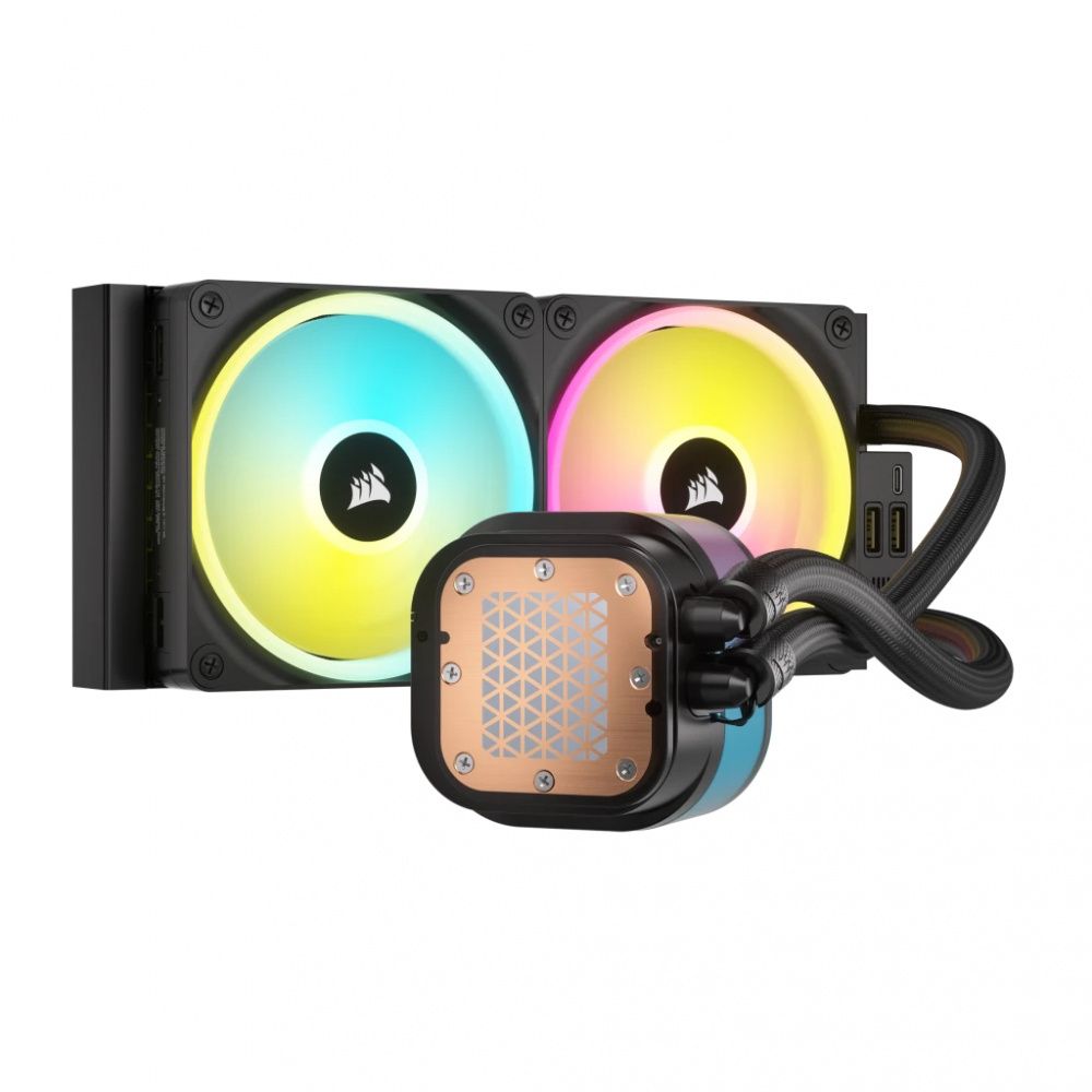 Enfriamiento Líquido Corsair iCUE Link H115i RGB AIO 280mm 2x140mm hasta 2000RPM Negro