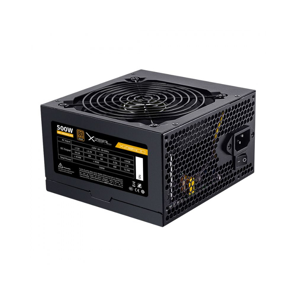 Fuente de Poder Xzeal XZPS500B 80 PLUS Bronze, 24-pin ATX, 120mm, 500W
