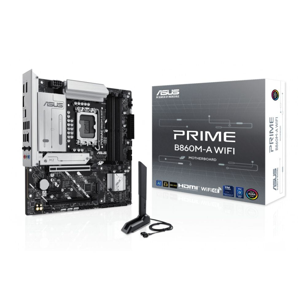 Tarjeta Madre ASUS PRIME B860M-A WIFI, Micro-ATX, LGA 1851, Intel B860, 256GB DDR5, HDMI/DP para Intel