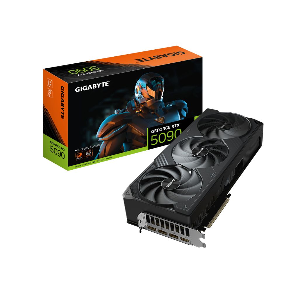 Tarjeta de Video Gigabyte GeForce RTX 5090 Windforce OC 32GB GDDR7 PCIe x16 5.0