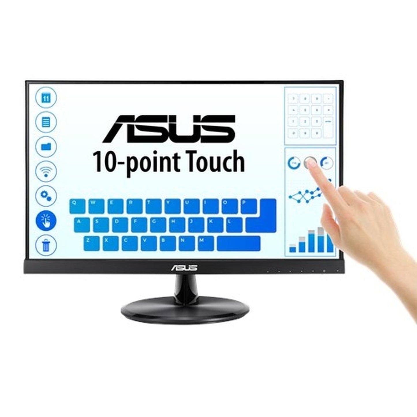 Monitor ASUS VT229H W-LED Touch 21.5'', Full HD, HDMI, Bocinas Integradas (2 x 1.5W), Negro
