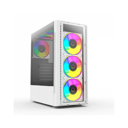 Gabinete Balam Rush DragonFly II Crystal GM745, Mini-Tower, ATX/Micro-ATX/Mini-ITX, USB 2.0/3.0, sin Fuente, 4 Ventiladores Instalados, Blanco