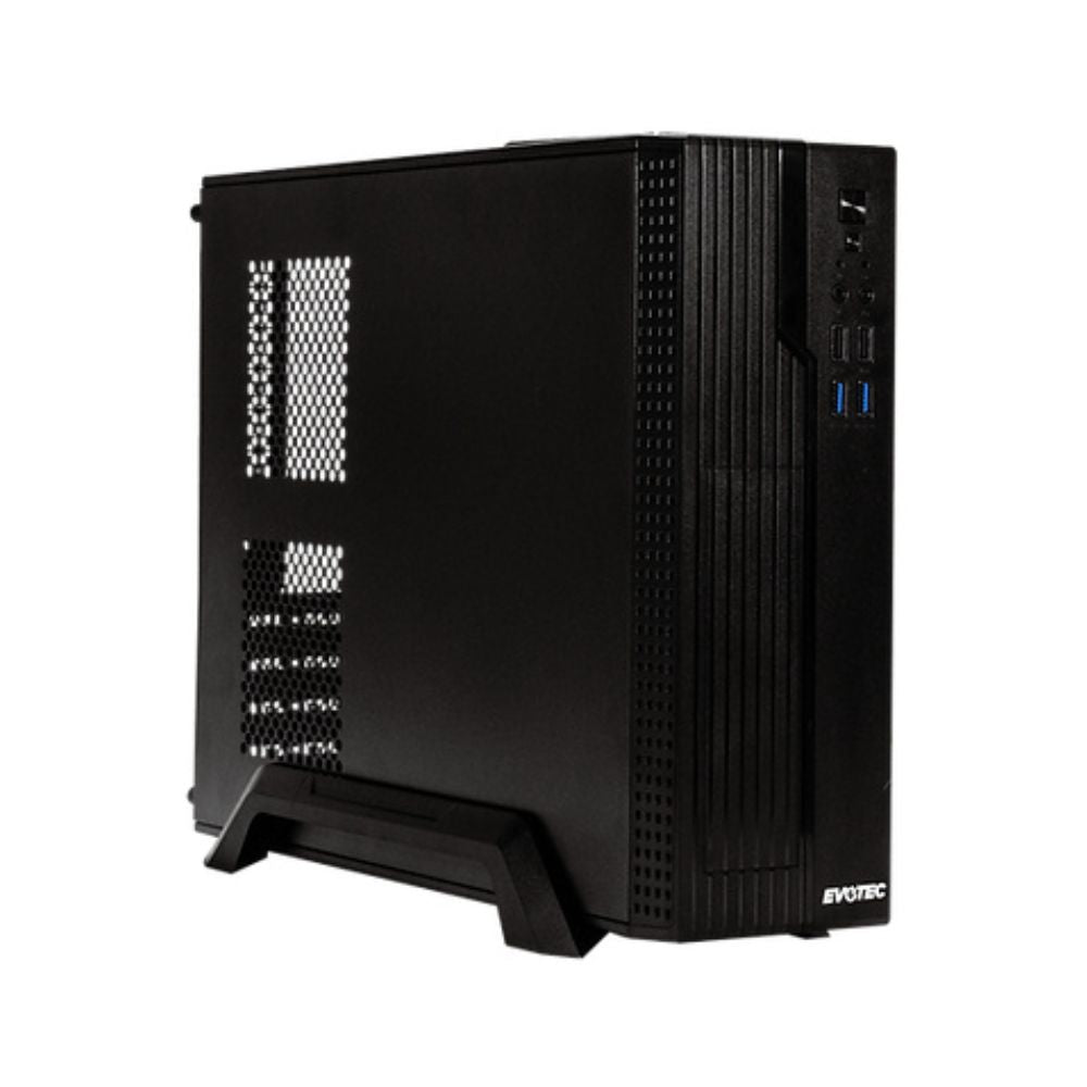 Gabinete Evotec EV-1022, Midi-Tower, ITX/Micro-ATX, USB 2.0, Fuente de 600W, Negro
