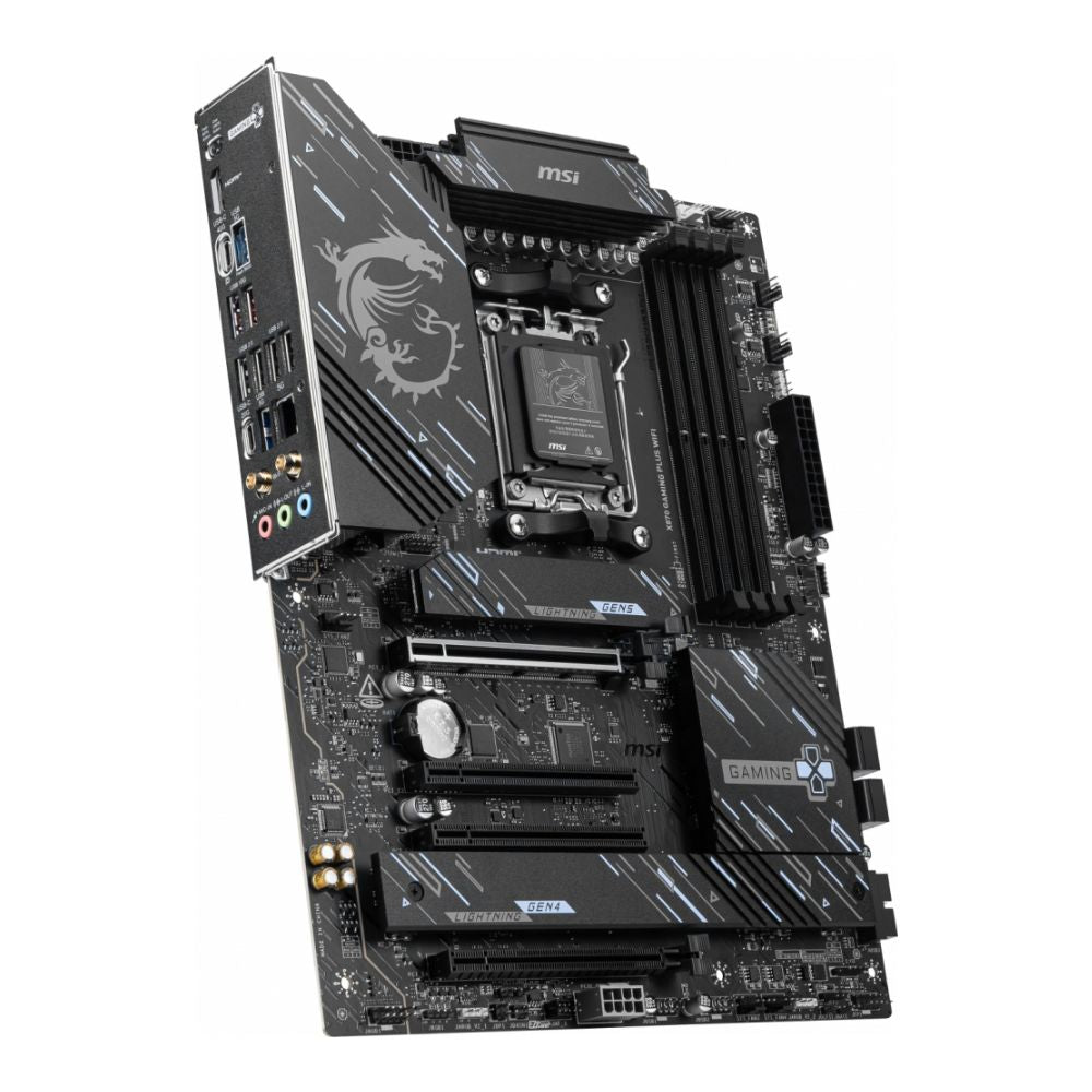 Tarjeta Madre MSI X870 GAMING PLUS WIFI ATX Socket AM5 AMD X870 128GB DDR5 HDMI DP para AMD