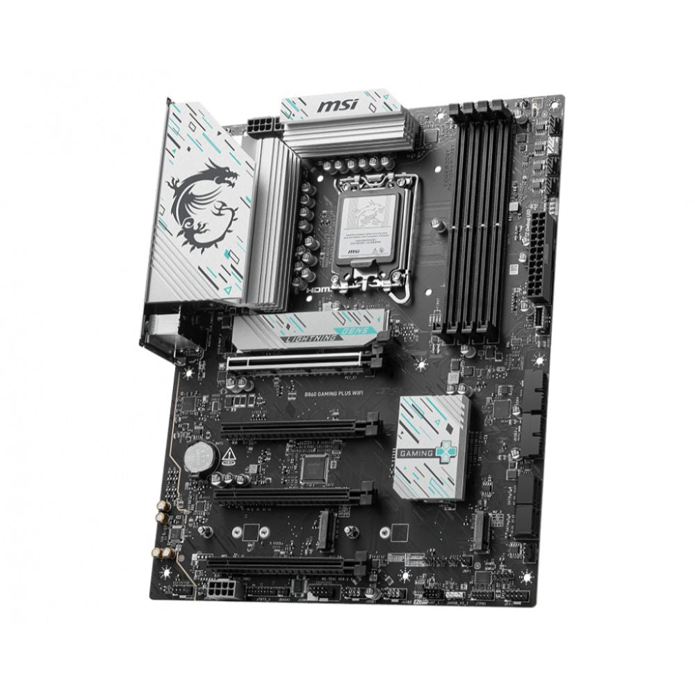 Tarjeta Madre MSI B860 GAMING PLUS WIFI ATX LGA 1851 Intel B860 256GB DDR5 HDMI DP para AMD