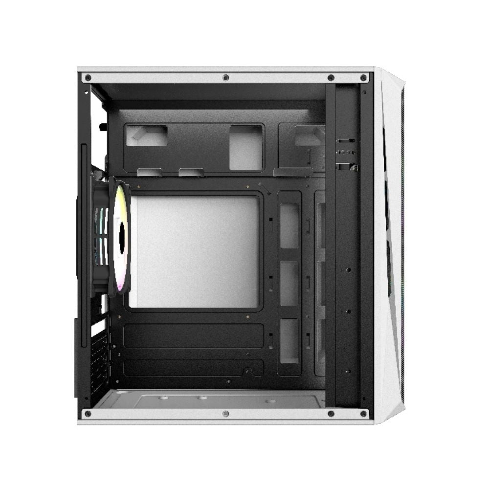 Gabinete Acteck Doom GI630, Micro-Tower, Micro-ATX/Mini-ITX, USB 2.0/3.0, con Fuente de 500W, 3 Ventiladores Instalados, Blanco