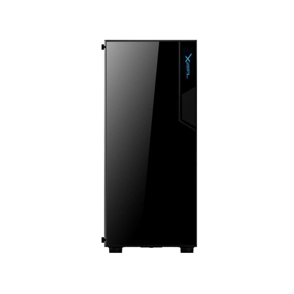 Gabinete Xzeal XZ130, Midi-Tower, ATX/Micro-ATX/Mini-ITX, USB 2.0/3.0, sin Fuente, 3 Ventiladores Instalados, Negro
