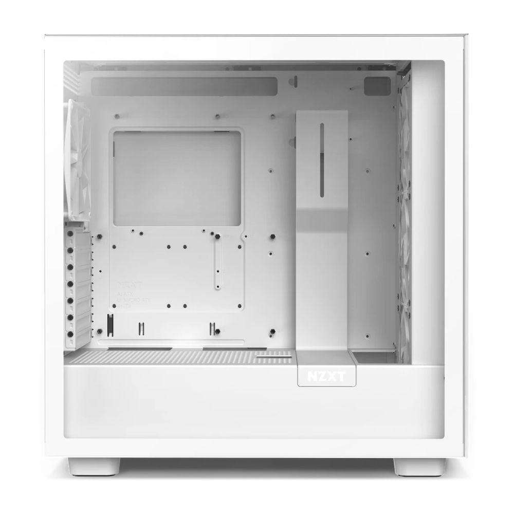 Gabinete NZXT H7 Elite con Ventana RGB Midi-Tower Mini-ITX/Micro-ATX/ATX/EATX USB 3.0 4 Ventiladores Blanco Mate