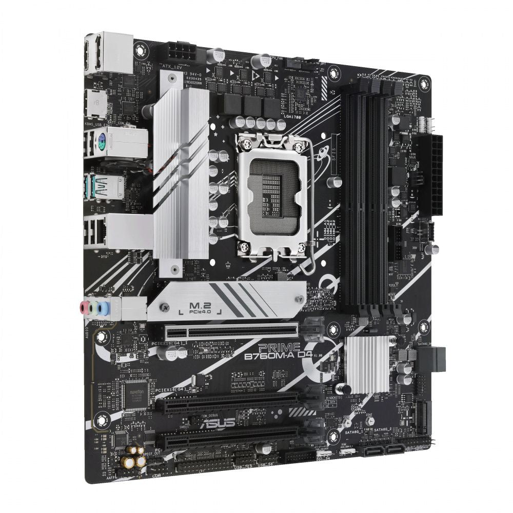 Tarjeta Madre ASUS PRIME B760M-A D4 Micro-ATX LGA 1700 Intel B760 128GB DDR4 HDMI