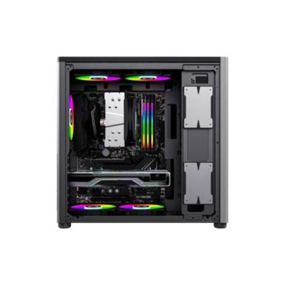 Gabinete Balam Rush Eris Special GM985, Midi-Tower, ATX/Micro-ATX/Mini-ITX, USB 3.0, sin Fuente, sin Ventiladores Instalados, Negro/Gris