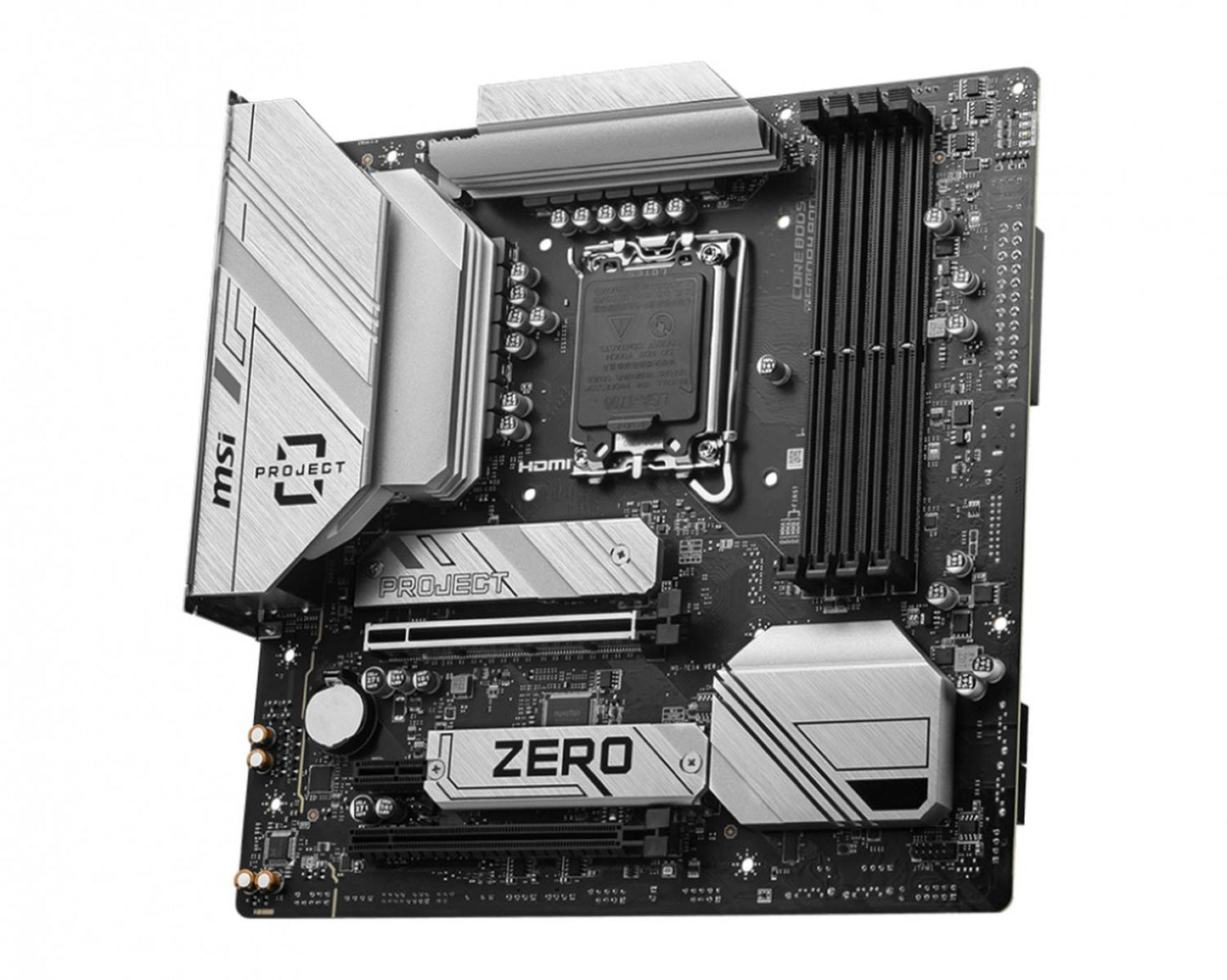 Tarjeta Madre MSI Micro-ATX B760M PROJECT ZERO, S-1700, Intel B760, HDMI, 256GB DDR5 para Intel