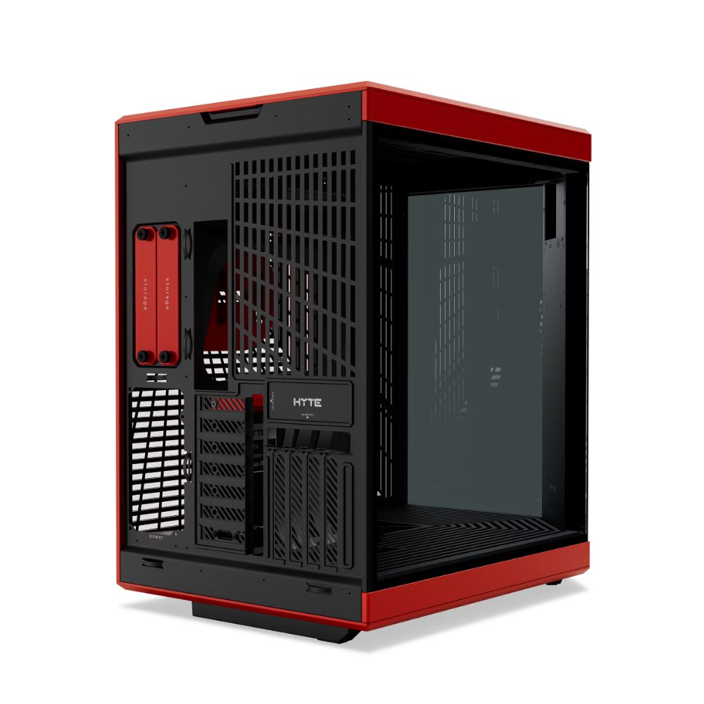 Gabinete HYTE Y70 Touch Infinite CS-HYTE-Y70TTI-RB, Black Cherry, Media Torre, Pantalla LCD Touch 14.9", Cable Riser PCIe 4.0 Incluido, USB Tipo-C, Sin Fuente